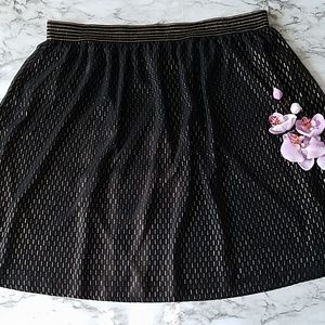 Cato Black and Gold Skirt